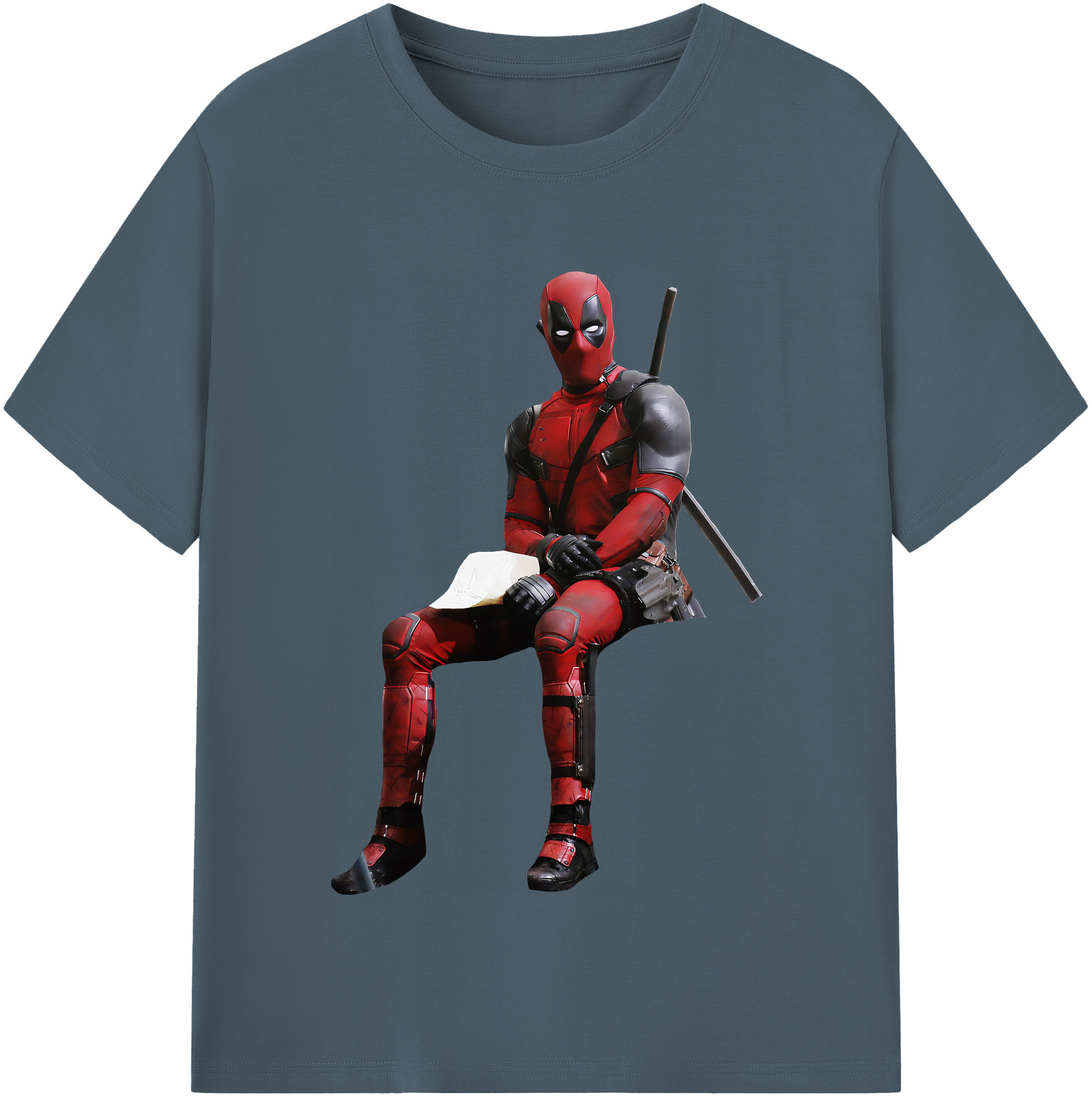 （画像用） Deadpool デッドプール 綿100％半袖Tシャツ（フロントプリント）